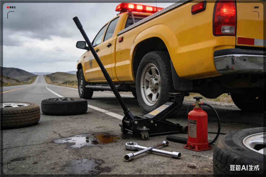 千山区爆胎道路救援-汽车换轮胎